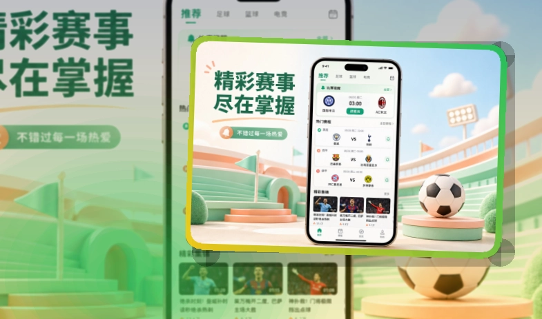 b体育 App使用亮点，比赛日更方便 页面展示